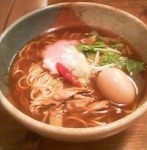 「らーめん　+　味玉　+　辛味油　=　$8.00-」@むろやの写真