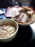 「づけ麺(裏・冷)+あじ玉+バカ豚」@匠神角ふじ 柏店の写真