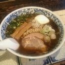 「天照らー麺+味玉子」@麺香房 天照の写真