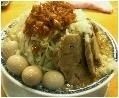 「ふじ麺+黒玉+小豚」@山勝角ふじ 新松戸店の写真