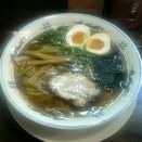 「にぼしぶた+味付玉子」@萬福本舗の写真