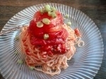 「トマトとバジルの冷た〜いめん　数量限定　800円」@ラーメン厨房つきまるの写真