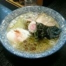 「栗国の塩そば+温鮮玉子」@中華そば 多賀野の写真