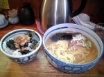 「豚めしセット大盛り(ラーメン大盛り+豚めし)」@こうかいぼうの写真