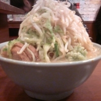 「らーめん豚入り（700円）」@ラーメン二郎 池袋東口店の写真