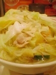 「湯麺(タンメン)+(野菜大盛り+ねぎ)」@蒙古タンメン 中本 目黒店の写真