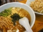 「チャーハンセットA892円（正油ラーメン+炒飯）」@スタミナラーメンの写真
