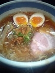 「海老の味噌そば(味玉付き)」@九段 斑鳩の写真