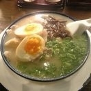 「らーめん+味付玉子」@博多ラーメン しばらく 日本橋店の写真