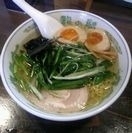 「龍の髭（ニラそば）+半熟味付卵」@龍の髯の写真