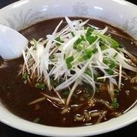 「黒担々麺 半ライス ￥800」@らーめん 竜屋の写真