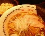 「季節のラーメン鰹そば+古代米入りごはん」@源宗近の写真