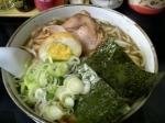 「ラーメン（太麺）」@ラーメン 峰の写真