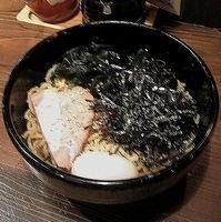 「特製油そば+味付け玉子」@横浜ラーメン 大吉家 練馬店の写真