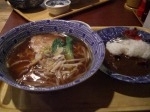 「ラーメンとミニカレーセット」@万福食堂 本店の写真