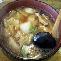 「かきうま煮らぁめん（10月〜3月下旬・季節限定）980円」@らぁめん工房 しんざんの写真