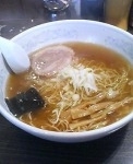 「煮干 ラーメン 中盛 細麺」@らーめん 福たけ 桜木本店の写真