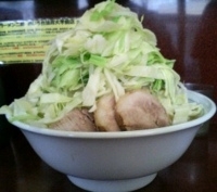 「大ラーメン ヤサイマシマシニンニク（カラメ）」@ラーメン二郎 めじろ台法政大学前店の写真