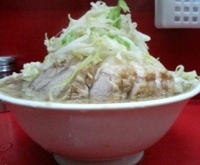 「大ラーメン豚入り ヤサイマシマシニンニク」@ラーメン二郎 京急川崎店の写真