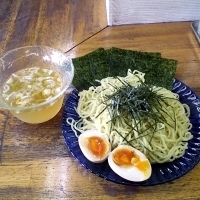 「冷やし和風つけめん+味玉・海苔トッピング（700円）」@横浜ラーメン高崎家の写真