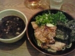 「黒スタミナ豚つけ麺+ねぎ」@豚骨世界 大大の写真