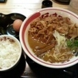 肉入りラーメン