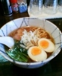 「らぁ麺+煮玉子」@麺工房HIRAMAの写真