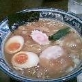 「中華そば+味玉」@つけそば 麺彩房 五反田店の写真