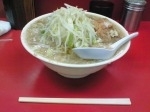 「大ラーメン（硬め+野菜まし+にんにくあり）」@ラーメン二郎 京急川崎店の写真