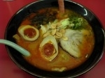 「ラージャン麺（辛め）+味玉（780円）」@らーめん 赤てんの写真