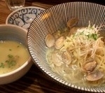 「つけ鶏白湯と潮浅利冷麺」@四畳半生粋の写真