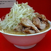 「豚入りラーメン+野菜増し」@ラーメン二郎 松戸駅前店の写真