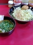 「つけ麺+味玉+ばんのうねぎ」@はじめ家の写真