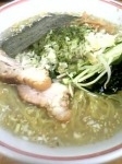 「冷たい塩ラーメン+大盛り（太麺）」@梅公の写真