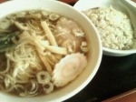 「らうめん半炒飯¥800」@元祖柴又らうめん 三幸の写真