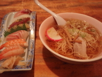 「すし・ラーメンセット」@長三郎鮨の写真