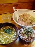 「味噌つけ麺とチャーシュー丼」@雅の写真
