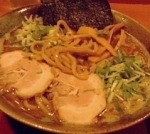 「渓らーめん（太麺に変更）+豚スジ煮」@食処 渓の写真