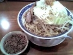 「ふじ麺+中盛+野菜+ほぐし豚 680+0+100+50=\830」@常勝軒 伊勢崎総本店の写真