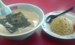 「らーめん&ミニ、チャーハン」@ラーメン山岡家 宇都宮鶴田店の写真