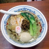 「胡麻ラァメン（650円）+味玉子（100円）=750円」@麺処 いち林の写真