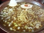 「カレー麺（麺多め）+サービス半ライス」@二代目めん家 味味の写真