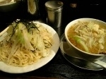 「つけ麺（大盛り、野菜、にんにく）」@麺屋 梵天の写真