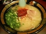 「ラーメン こい味・超こってり・基本・青ねぎ・あり・3倍・かため 」@一蘭 アトレ上野 山下口店の写真