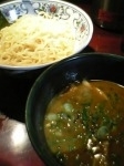 「つけそば（￥750）+カレーだれ（￥100）」@つけそば屋 北かまの写真