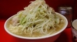 「小ラーメン+小ブタ（ニンニク+野菜+アブラ）+玉子」@ラーメン二郎 神田神保町店の写真