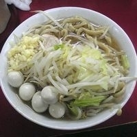 「蓮エビ小ラーメン+うずらの卵+ニンニクマシ」@蓮爾 登戸店の写真