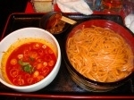 「釜揚つけ麺 赤唐 一味辛子麺」@つけめん工房 浅草製麺所の写真