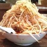 「基乃らーめん大盛り 野菜・にんにく大盛り （650円）」@らーめん 基乃の写真