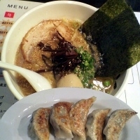 「Wスープの醤油ラーメン（太麺）（800円）+リニューアルオープン」@麺屋酒房 まこと屋の写真